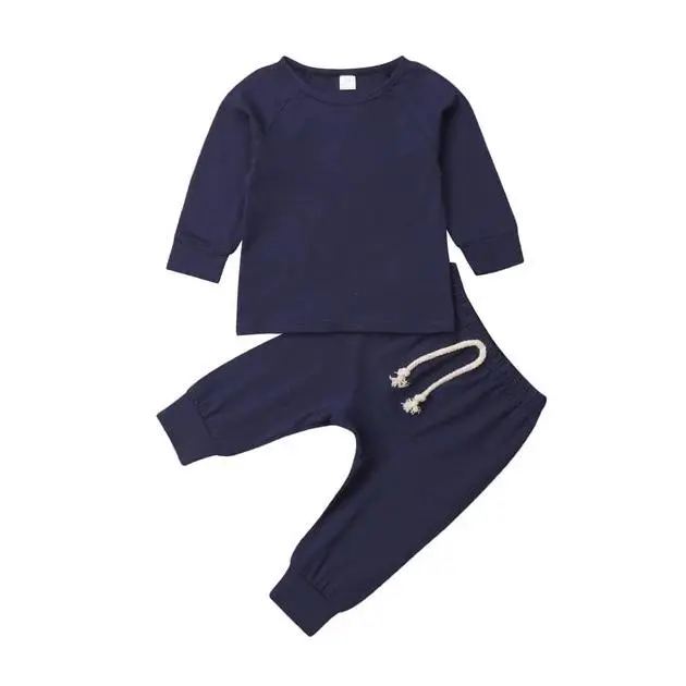Navy Baby Pajama Set