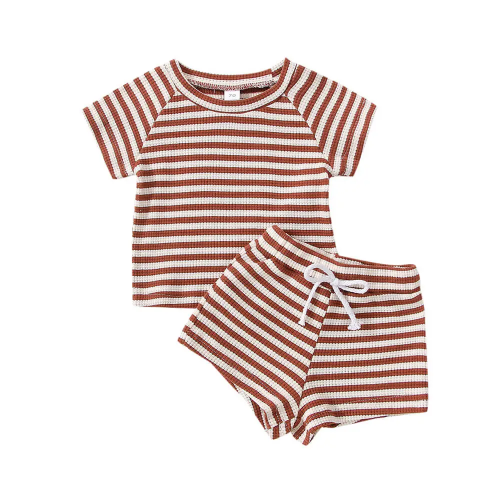 Stripe Waffle Baby Set