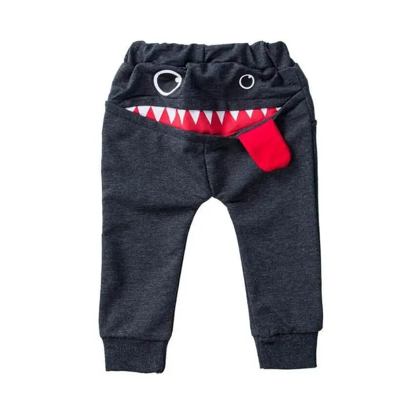 Gray Monster Toddler Pants