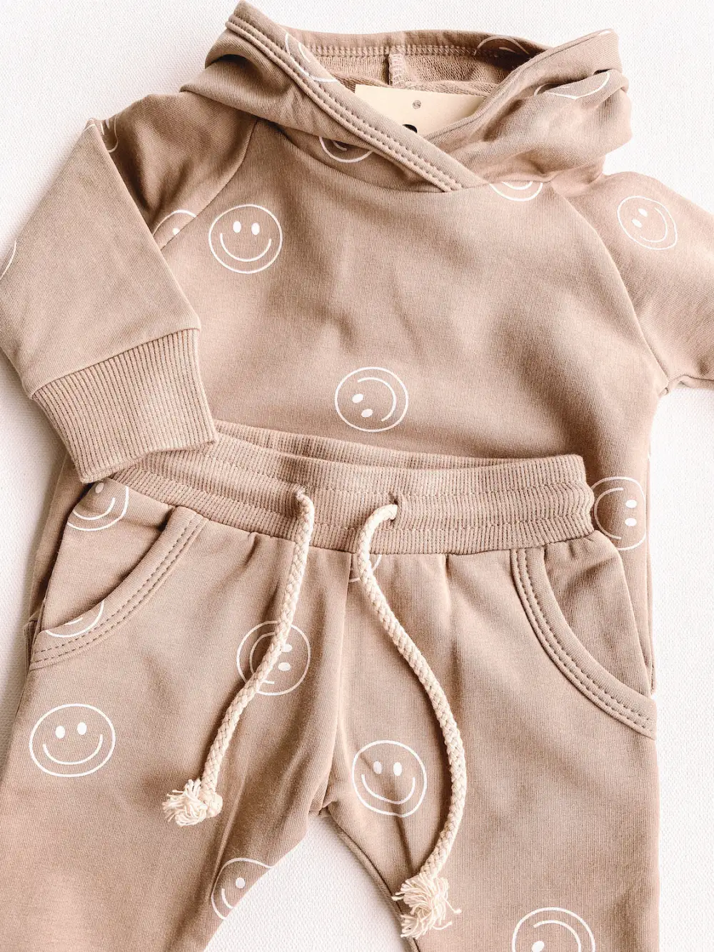 smiley french terry set