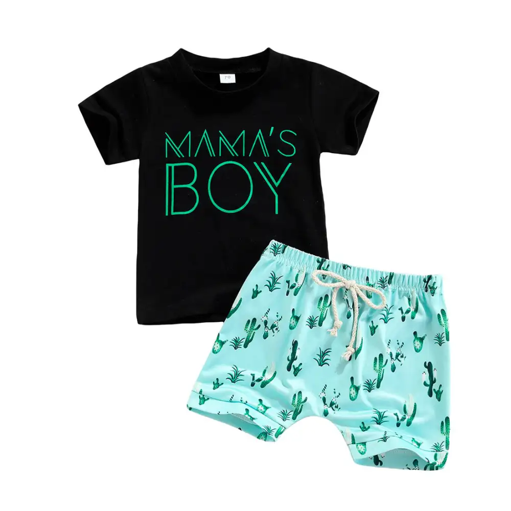 Mama's Boy Cactus Baby Set