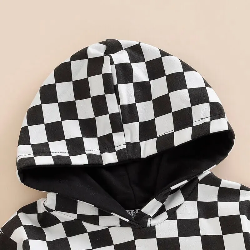 Plaid Hoodie Toddler Set