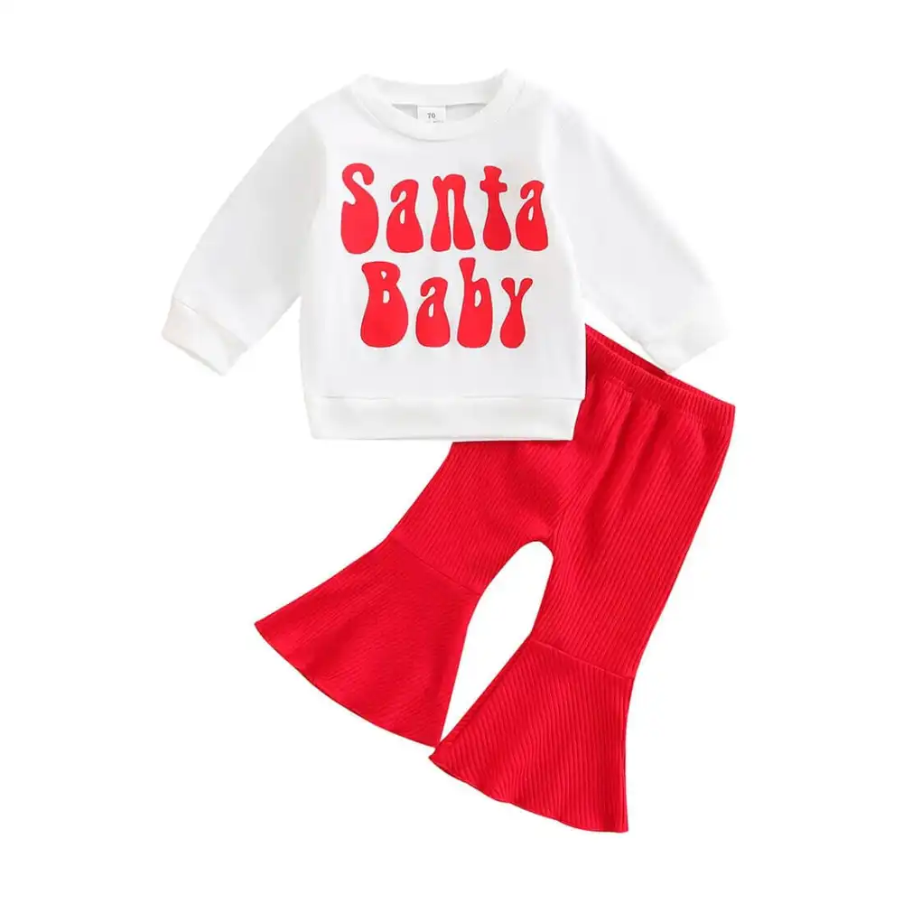 Santa Baby Bell Bottom Set