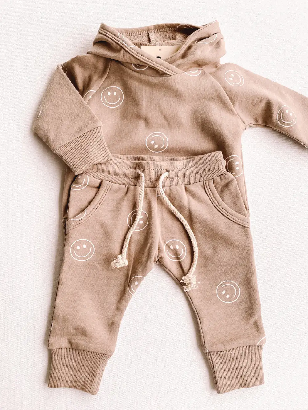 smiley french terry set