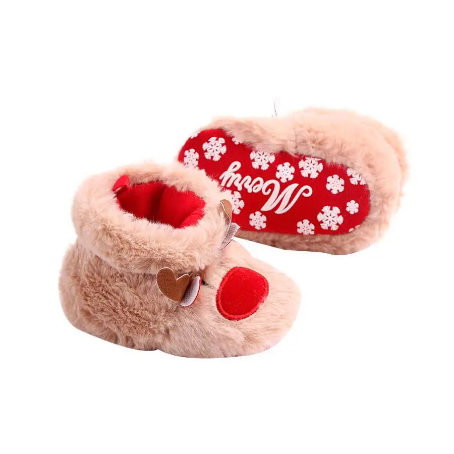Christmas Deer Baby Shoes