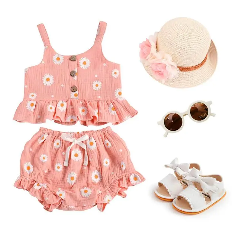 Daisy Ruffled Toddler Set