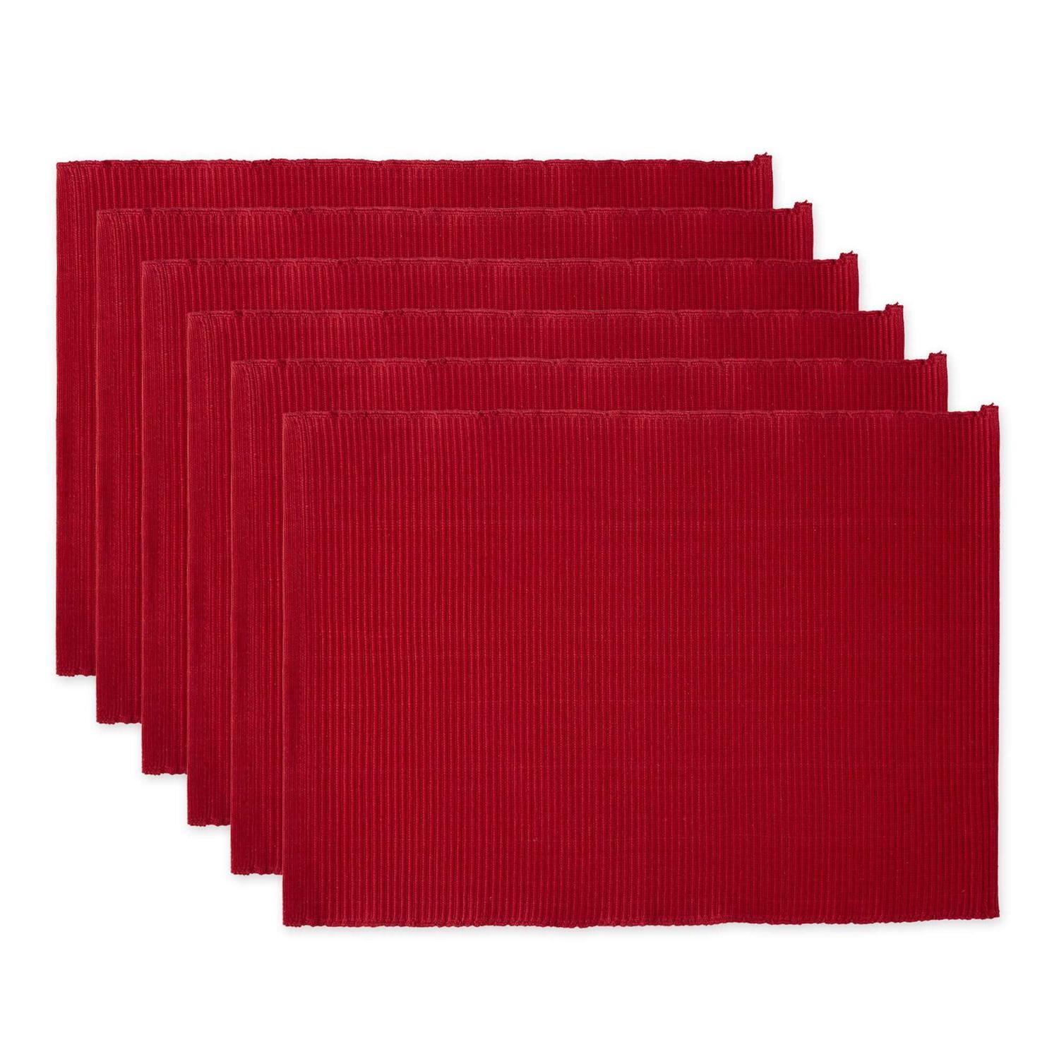 DII Ribbed Placemat Set 6