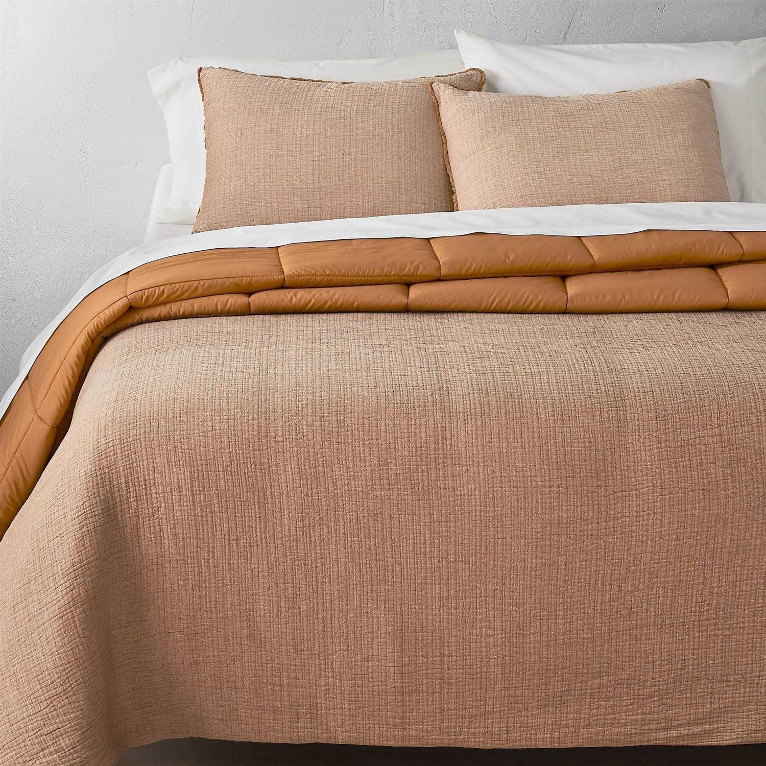 Casaluna Textured Chambray Cotton Sham Set