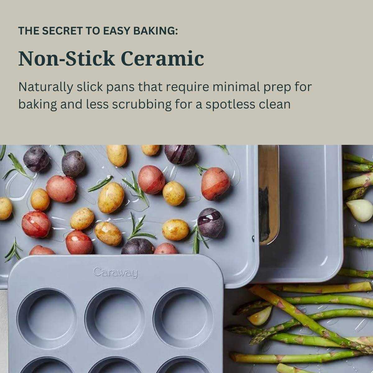 Caraway Nontoxic Ceramic 5-Piece Bakeware Set