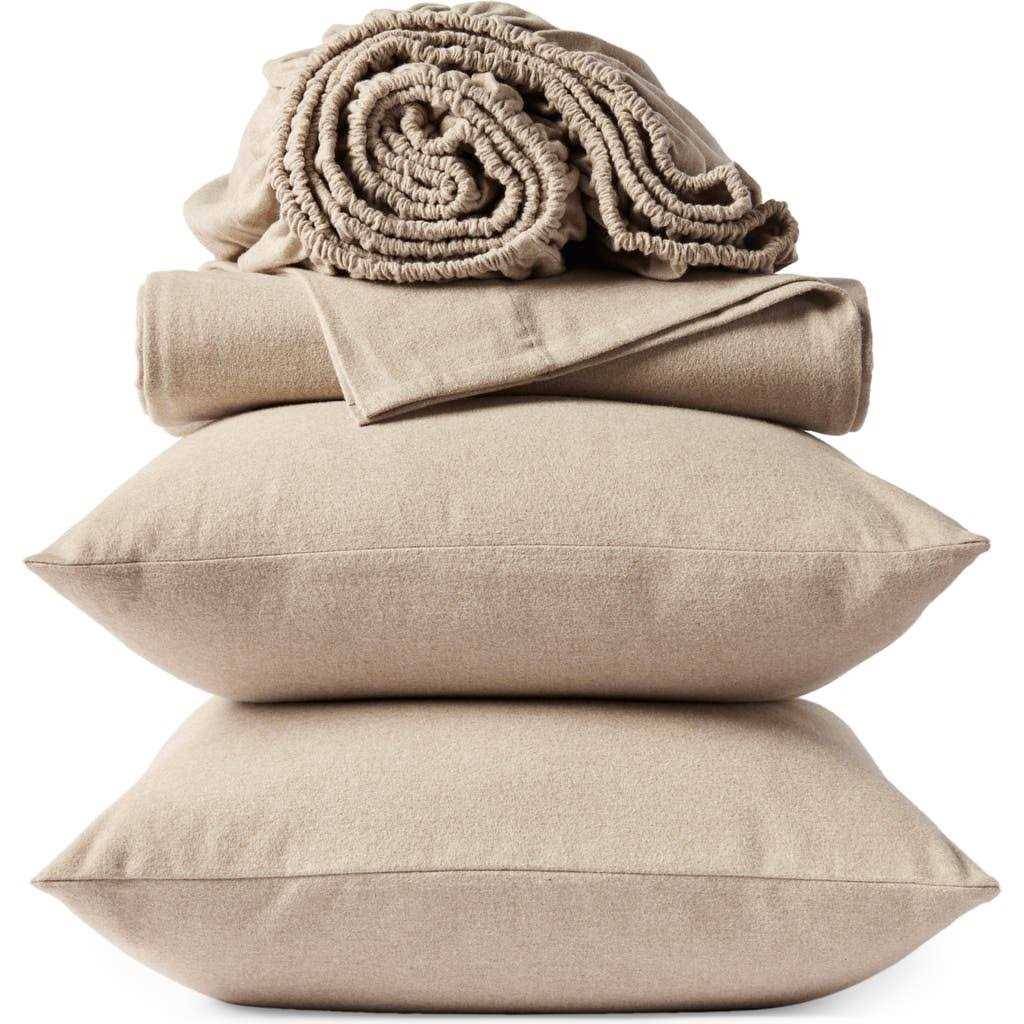Coyuchi Cloud Brushed Organic Flannel Sheet Set