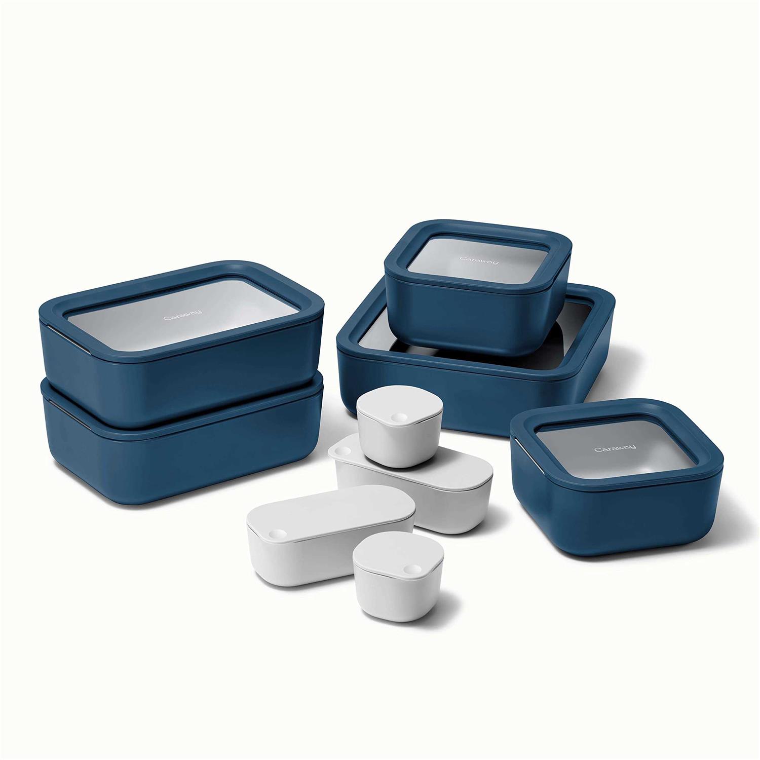 Caraway 14 Piece Glass Food Storage Set